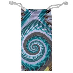 Spiral Fractal Swirl Whirlpool Jewelry Bag by Pakrebo