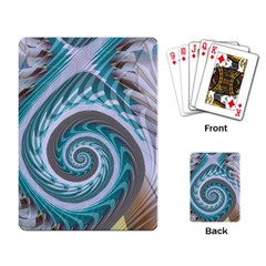 Spiral Fractal Swirl Whirlpool Playing Cards Single Design by Pakrebo