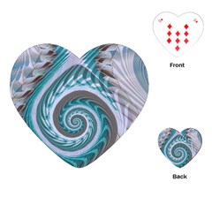 Spiral Fractal Swirl Whirlpool Playing Cards (heart) by Pakrebo