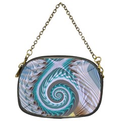 Spiral Fractal Swirl Whirlpool Chain Purse (one Side) by Pakrebo