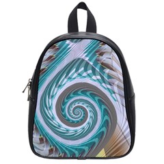 Spiral Fractal Swirl Whirlpool School Bag (small) by Pakrebo