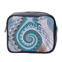 Spiral Fractal Swirl Whirlpool Mini Toiletries Bag (two Sides) by Pakrebo