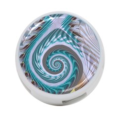 Spiral Fractal Swirl Whirlpool 4-port Usb Hub (one Side) by Pakrebo