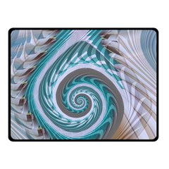 Spiral Fractal Swirl Whirlpool Fleece Blanket (small) by Pakrebo