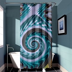 Spiral Fractal Swirl Whirlpool Shower Curtain 36  X 72  (stall)  by Pakrebo