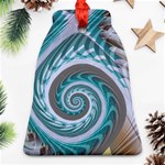 Spiral Fractal Swirl Whirlpool Bell Ornament (Two Sides) Front