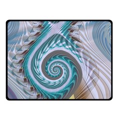 Spiral Fractal Swirl Whirlpool Double Sided Fleece Blanket (small)  by Pakrebo