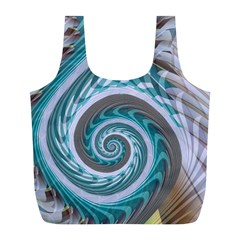 Spiral Fractal Swirl Whirlpool Full Print Recycle Bag (l) by Pakrebo