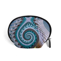 Spiral Fractal Swirl Whirlpool Accessory Pouch (small) by Pakrebo