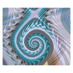 Spiral Fractal Swirl Whirlpool Double Sided Flano Blanket (small)  by Pakrebo