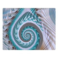 Spiral Fractal Swirl Whirlpool Double Sided Flano Blanket (large)  by Pakrebo