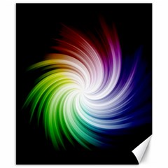 Rainbow Swirl Twirl Canvas 8  X 10  by Pakrebo