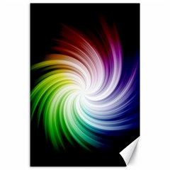 Rainbow Swirl Twirl Canvas 24  X 36  by Pakrebo