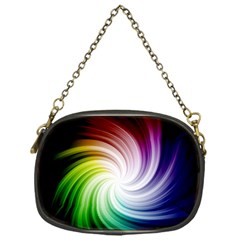 Rainbow Swirl Twirl Chain Purse (one Side) by Pakrebo