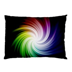 Rainbow Swirl Twirl Pillow Case by Pakrebo