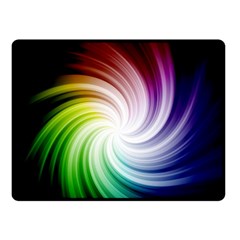 Rainbow Swirl Twirl Fleece Blanket (small) by Pakrebo