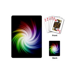 Rainbow Swirl Twirl Playing Cards (mini) by Pakrebo