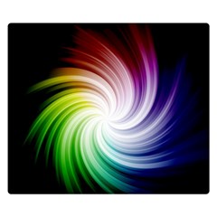 Rainbow Swirl Twirl Double Sided Flano Blanket (small)  by Pakrebo