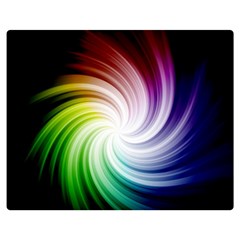 Rainbow Swirl Twirl Double Sided Flano Blanket (medium)  by Pakrebo