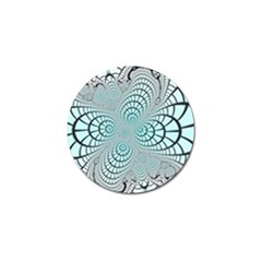 Digital Art Fractal Abstract Golf Ball Marker by Pakrebo