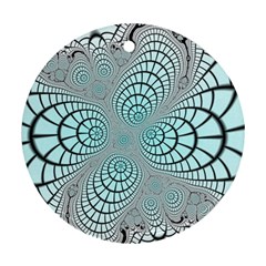 Digital Art Fractal Abstract Round Ornament (two Sides) by Pakrebo