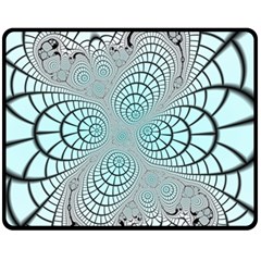 Digital Art Fractal Abstract Fleece Blanket (medium)  by Pakrebo