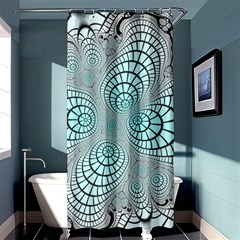 Digital Art Fractal Abstract Shower Curtain 36  X 72  (stall)  by Pakrebo