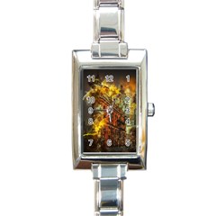 Flat Iron Building Architecture Rectangle Italian Charm Watch by Pakrebo