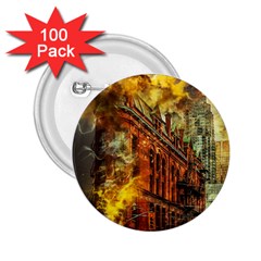 Flat Iron Building Architecture 2 25  Buttons (100 Pack)  by Pakrebo