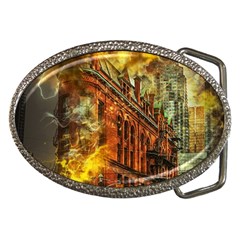 Flat Iron Building Architecture Belt Buckles by Pakrebo