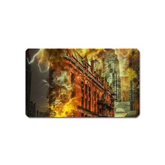 Flat Iron Building Architecture Magnet (name Card) by Pakrebo