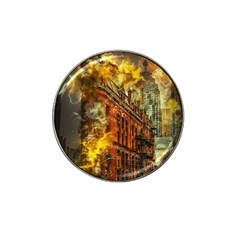 Flat Iron Building Architecture Hat Clip Ball Marker by Pakrebo