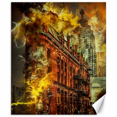 Flat Iron Building Architecture Canvas 8  X 10  by Pakrebo