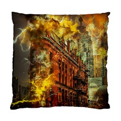 Flat Iron Building Architecture Standard Cushion Case (one Side) by Pakrebo