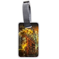 Flat Iron Building Architecture Luggage Tags (one Side)  by Pakrebo