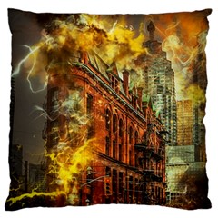 Flat Iron Building Architecture Standard Flano Cushion Case (one Side) by Pakrebo