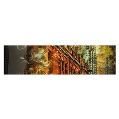 Flat Iron Building Architecture Satin Scarf (oblong) by Pakrebo