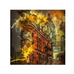 Flat Iron Building Architecture Small Satin Scarf (square) by Pakrebo