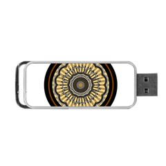 Mandala Pattern Round Ethnic Portable Usb Flash (two Sides) by Pakrebo