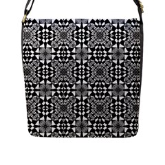 Fabric Design Pattern Color Flap Closure Messenger Bag (l) by Pakrebo