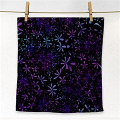 Retro Flower Pattern Design Batik Face Towel by Pakrebo