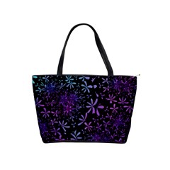 Retro Flower Pattern Design Batik Classic Shoulder Handbag by Pakrebo