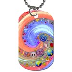 Swirl Vortex Emoji Cyclone Motion Dog Tag (One Side) Front