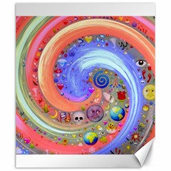 Swirl Vortex Emoji Cyclone Motion Canvas 20  X 24  by Pakrebo