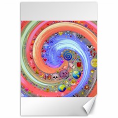 Swirl Vortex Emoji Cyclone Motion Canvas 24  X 36  by Pakrebo