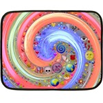 Swirl Vortex Emoji Cyclone Motion Double Sided Fleece Blanket (Mini)  35 x27  Blanket Back