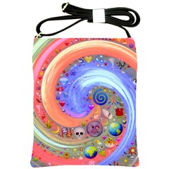 Swirl Vortex Emoji Cyclone Motion Shoulder Sling Bag by Pakrebo