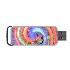 Swirl Vortex Emoji Cyclone Motion Portable Usb Flash (one Side) by Pakrebo