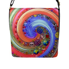 Swirl Vortex Emoji Cyclone Motion Flap Closure Messenger Bag (l) by Pakrebo