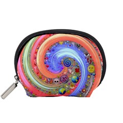 Swirl Vortex Emoji Cyclone Motion Accessory Pouch (small) by Pakrebo